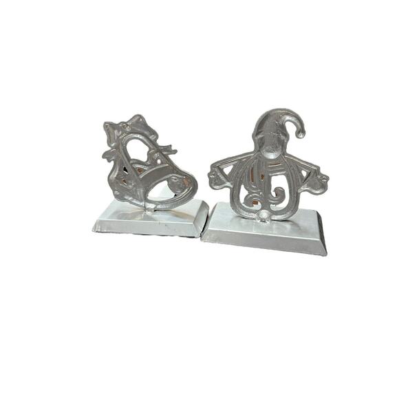 Christmas Tree Stocking Holder /Hangers Lot Of 2 Extended Hooks Snowman Bell - Picture 2 of 7